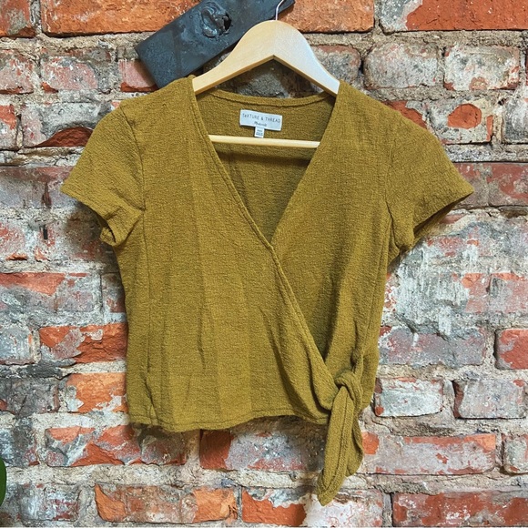 Madewell Tops - Madewell Texture & Thread Wrap Top